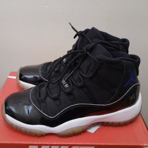 Nike Black and Blue High-Top Sneakers